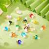 24Pcs 12 Colors Handmade Lampwork Pendants LAMP-TA0001-77-5
