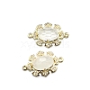 Natural Quartz Crystal Connector Charms PW-WGBE7B8-06-1