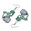 Halloween Printed Acrylic Dangle Earrings EJEW-JE05979-3