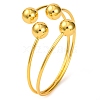 Brass Cuff Bangles for Women BJEW-F477-02G-01-1