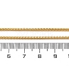 1.5mm Rack Plating Brass Box Chain Necklaces for Women Men MAK-L044-21G-5