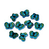 Printed Natural Freshwater Shell Beads SHEL-Q029-11F-1