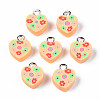 Handmade Polymer Clay Charms CLAY-N006-46C-1