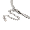 Bowknot 304 Stainless Steel Snake Chain Bracelets for Women BJEW-G721-01P-3