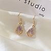 Elegant Classic Brass Cubic Zirconia Teardrop Dangle Earrings ZJ6767-1-1