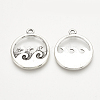 Tibetan Style Alloy Pendants X-TIBE-Q072-23AS-RS-2