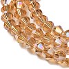 Transparent Electroplate Glass Beads Strands LS-EGLA-A039-T2mm-B18-3
