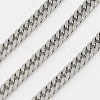 3.28 Feet 304 Stainless Steel Double Link Chains X-CHS-K001-23-3mm-1