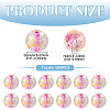100Pcs Crackle Transparent Glass Beads GLAA-TADJ0001-12I-3