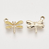 Light Gold Plated Alloy Charms X-ENAM-T009-02D-2