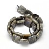 Natural Labradorite Square Bead Strands G-L357-12mm-10-2