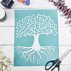 Olycraft 1 Sheet Self-Adhesive Silk Screen Printing Stencil DIY-OC0008-047-7