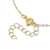 Brass Flower Pendants Necklace NJEW-JN04704-5
