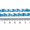 Electroplate Glass Beads Strands GLAA-Q101-03A-AB05-4