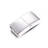 304 Stainless Steel Magnetic Clasps with Glue-in Ends STAS-I011-04-2