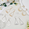 4 Pairs 4 Style Alloy Dangle Earrings for Women EJEW-FI0002-82-5