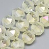 Electroplate Glass Beads Strands EGLA-Q085-10mm-12-1