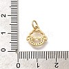 Rack Plating Brass Micro Pave Cubic Zirconia Pendants KK-H508-28G-06-3