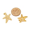 Rack Plating Brass Micro Pave Clear Cubic Zirconia Stud Earrings for Women EJEW-C125-27C-G-5