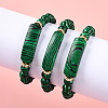 Synthetic Malachite Beads Stretch Bracelets BJEW-T022-04K-4