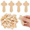 20Pcs Wooden Cross Wall Ornaments AJEW-GA0007-33-1