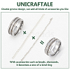 Unicraftale 1Pc Tungsten Steel Grooved Finger Ring Settings RJEW-UN0002-93B-5