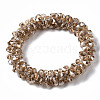Faceted Transparent Glass Beads Stretch Bracelets BJEW-S144-001B-04-2