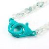 Personalized Acrylic Curb Chain Necklaces NJEW-JN03431-02-2