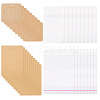 100Pcs 2 Styles Square Paper Earring Display Cards and Rectangle Keychain Display Cards CDIS-TA0001-49A-1