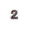 Number Colorful Rhinestone Patches DIY-WH0308-25B-1