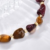 Natural Mookaite Beaded Bracelets for Women G-P563-07P-06-2