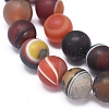 Natural Banded Agate/Striped Agate Beads Strands X-G-D0005-30-8mm-3