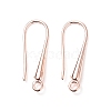 Eco-Friendly Brass Earring Hooks Findings X-KK-M157-03RG-NR-2