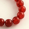 Dyed Natural Jade Round Bead Strands G-Q937-16-1