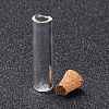 Tube Glass Cork Bottles Ornament AJEW-O032-04I-3