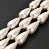 Electroplate Shell Pearl Beads Strands BSHE-G010-10x20mm-01-2