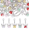50Pcs Angel Glass Pendant Decoration HJEW-HY00158-1