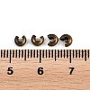 Iron Crimp Beads Covers X-IFIN-H028-AB-2