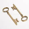 Tibetan Style Alloy Skeleton Key Large Pendants LS-TIBEP-S105-AB-NR-2
