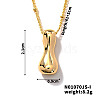 Simple and Stylish Brass Letter Pendant Satellite Chain Necklaces for Women Men GF2554-9-1