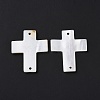 Natural Freshwater Shell Connector Charms SSHEL-C011-05-3