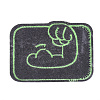 Computerized Embroidery Cloth Iron On/Sew On Patches AJEW-S069-106-4