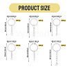 60Pcs 6 Styles Iron Split Key Rings FIND-TA0008-13-4
