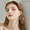 60Pcs 2 Colors Alloy Rhinestone Pendants ALRI-DC0001-10-6