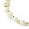 Natural Pearl Beaded Stretch Bracelets BJEW-JB10134-4