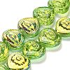 Electroplate Baking Paint Glass Beads Strands EGLA-K061-13A-AB10-1