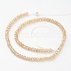 Electroplate Glass Beads Strands LS-EGLA-D020-6x4mm-49-3