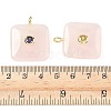 Natural Rose Quartz Pendants G-H318-02G-03-3