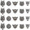 SUNNYCLUE 40Pcs 5 Style Tibetan Style Alloy Beads TIBEB-SC0001-25-1