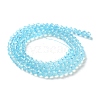 Baking Paint Transparent Glass Beads Strands LS-DGLA-A034-J4MM-D08-2